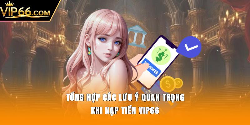 Tổng hợp các lưu ý quan trọng khi nạp tiền Vip66